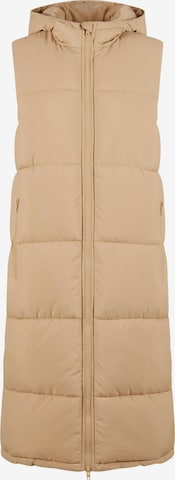 Gilet Urban Classics en beige : devant