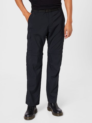 Regular Pantaloni sport de la COLUMBIA pe negru: față