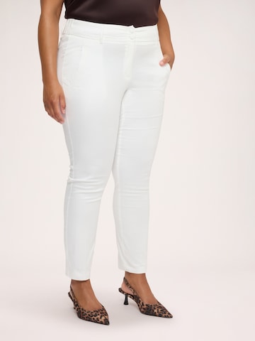Fiorella Rubino - Slimfit Pantalón en blanco