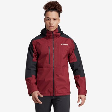 ADIDAS TERREX Outdoor jacket 'Xploric' in Red: front
