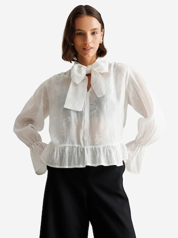 Camicia da donna 'Blusen' di MixRay in bianco
