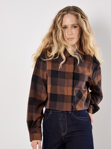 Apricot Blouse ' ' in Brown: front