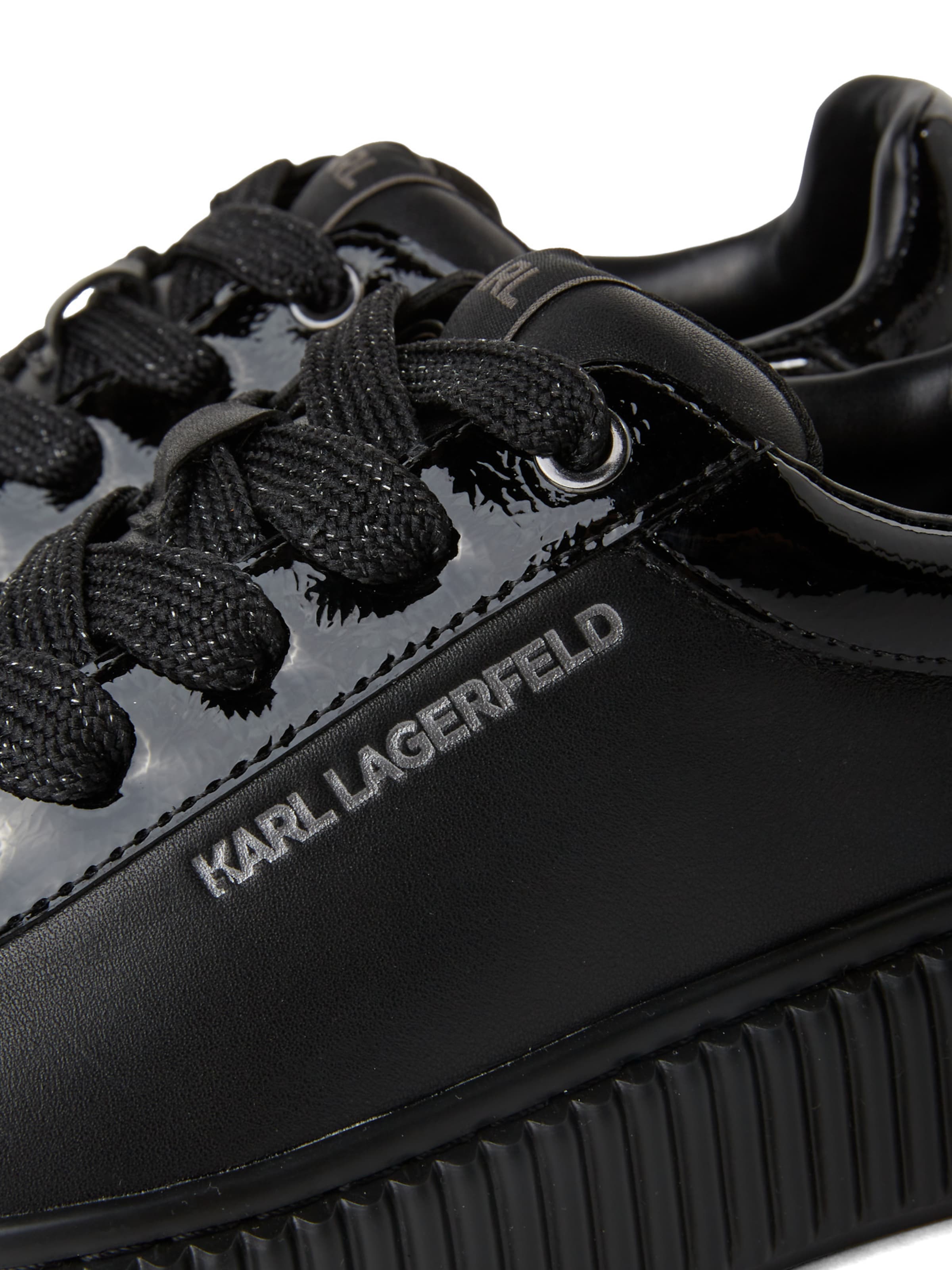 Karl Lagerfeld Ниски маратонки в черно