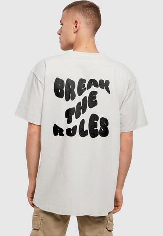 T-Shirt 'Break The Rules' Merchcode en gris