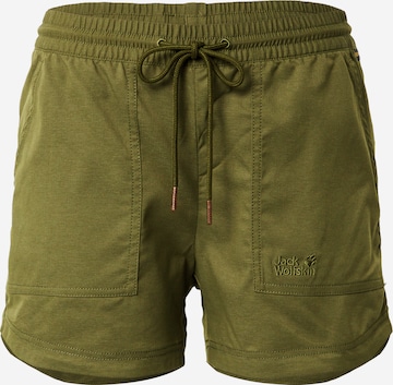 JACK WOLFSKIN Regular Outdoor Pants 'Senegal' in Green: front