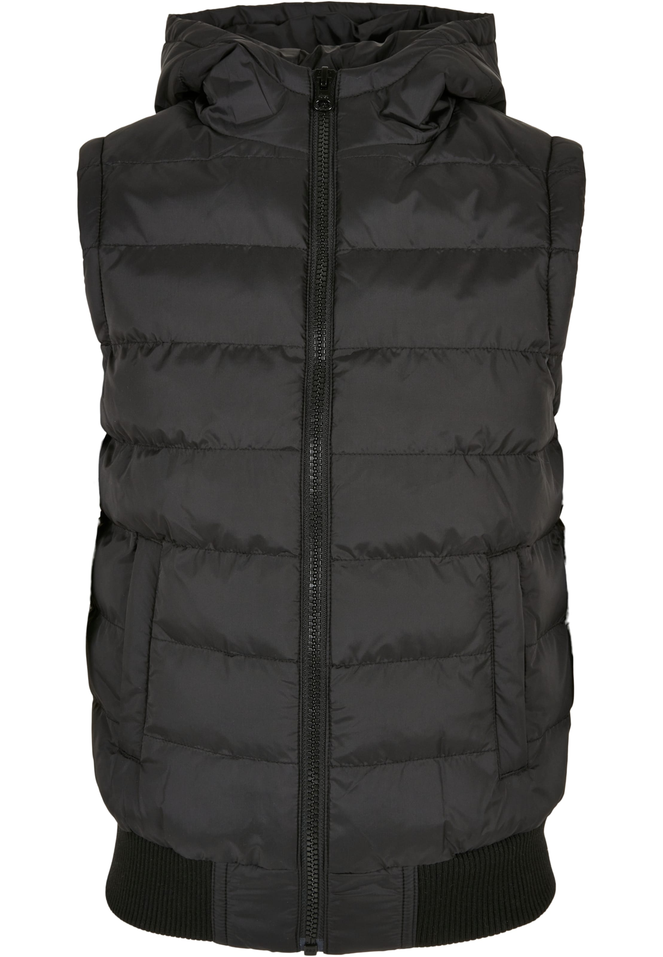 Gilet Urban Classics en noir : devant