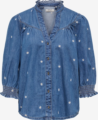ONLY Pusero 'ONLRAYA DAISY' värissä sininen denim / keltainen / valkoinen, Tuotenäkymä