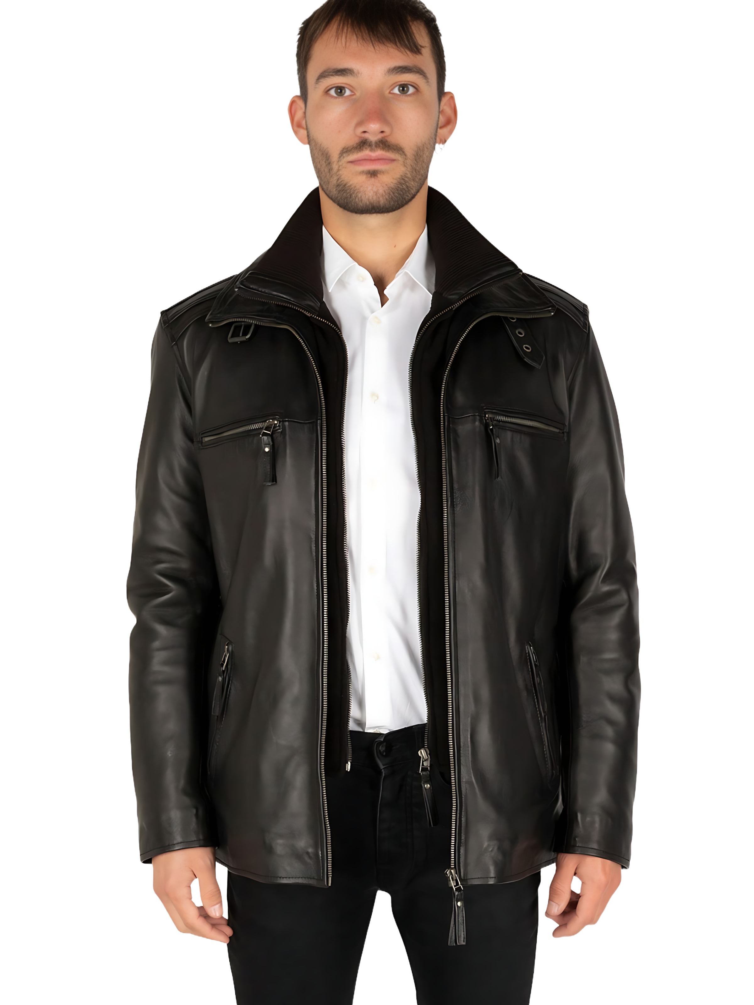 Giacca di mezza stagione 'FLEX PARKA - 2 IN 1' di CYCAS D'OR in nero: frontale