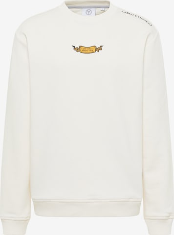 Carlo Colucci Sweatshirt 'Eichner' in White: front