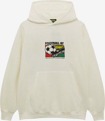 Pull&Bear Sweatshirt in White: front