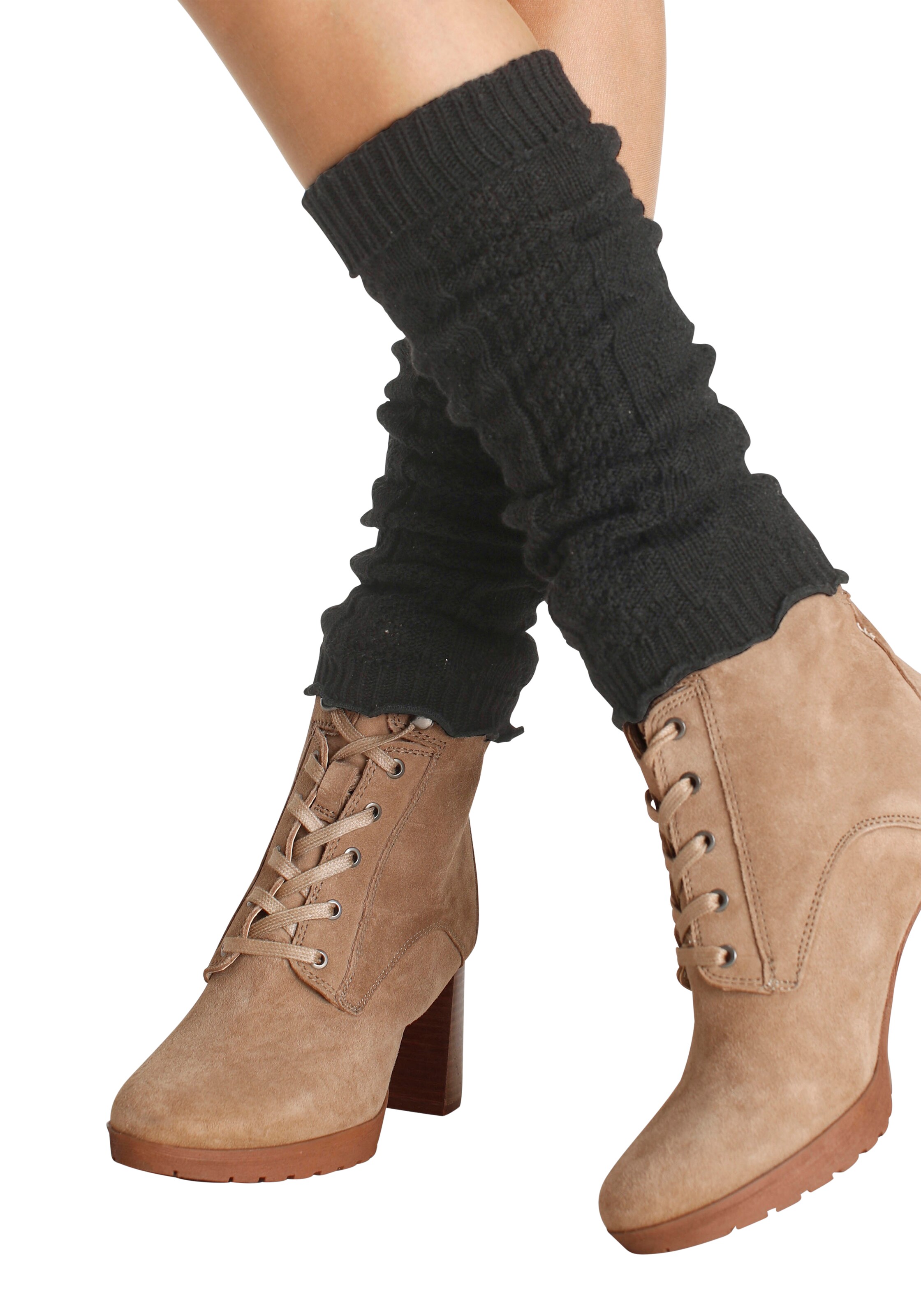 LAVANA Leg Warmers in Black