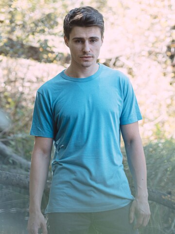 T-Shirt 'Fairwear Bambus' Life-Tree en bleu