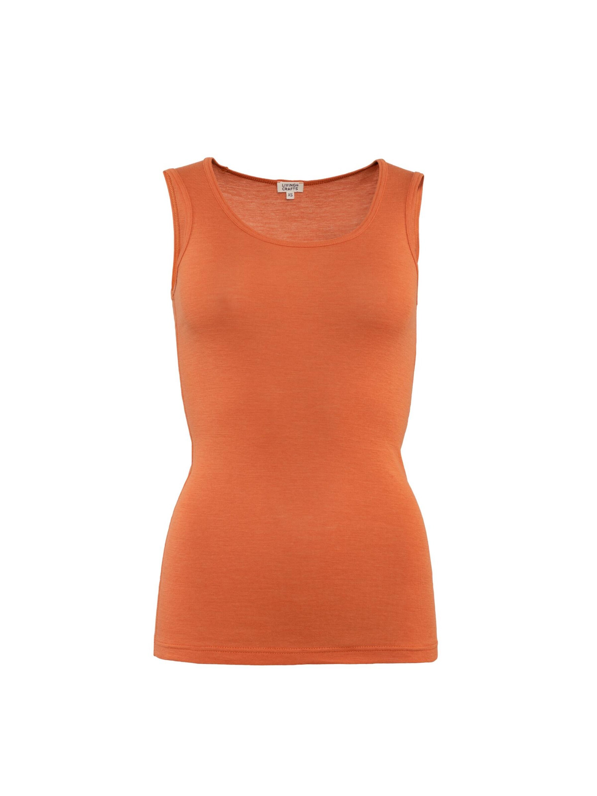 Living Crafts Undershirt 'BERYL' in Brown: front