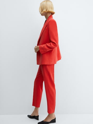 MANGO Regular Pleated Pants 'TEMPO' in Red