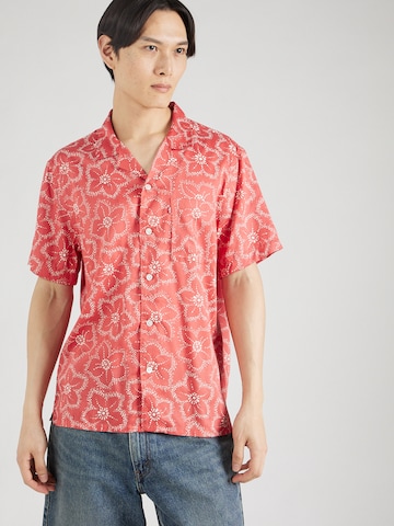 LEVI'S ® Классический крой Рубашка 'CUBANO PARROTS' в Красный: спереди