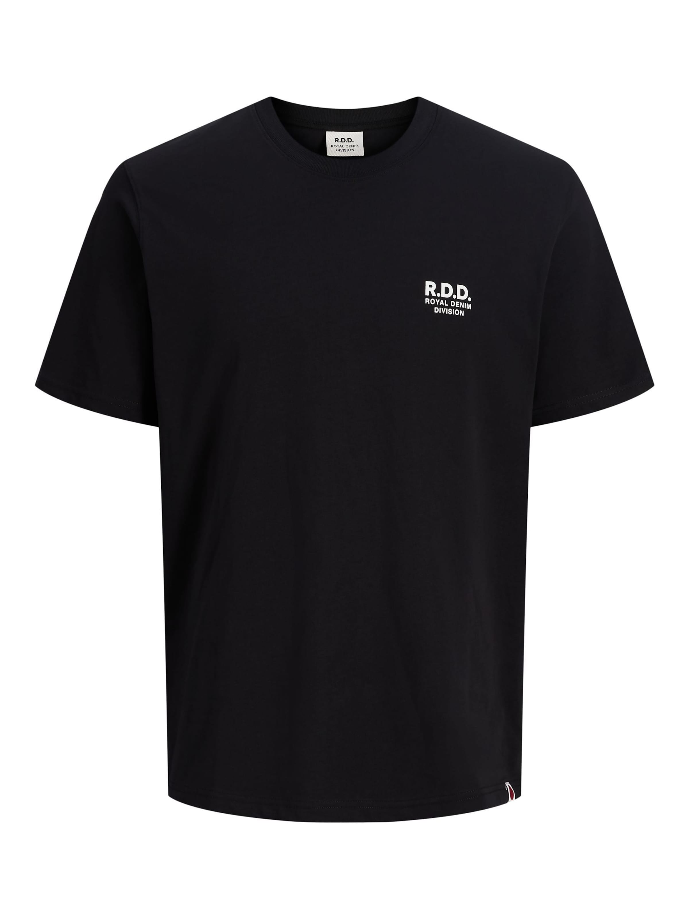 T-Shirt R.D.D. ROYAL DENIM DIVISION en noir : devant