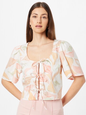 Abercrombie & Fitch Blouse in Wit: voorkant