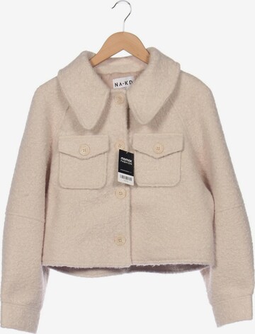 NA-KD Jacket & Coat in XS in Beige: front