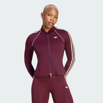 ADIDAS PERFORMANCE - Casaco de treino em moletão 'SST' em vermelho: frente