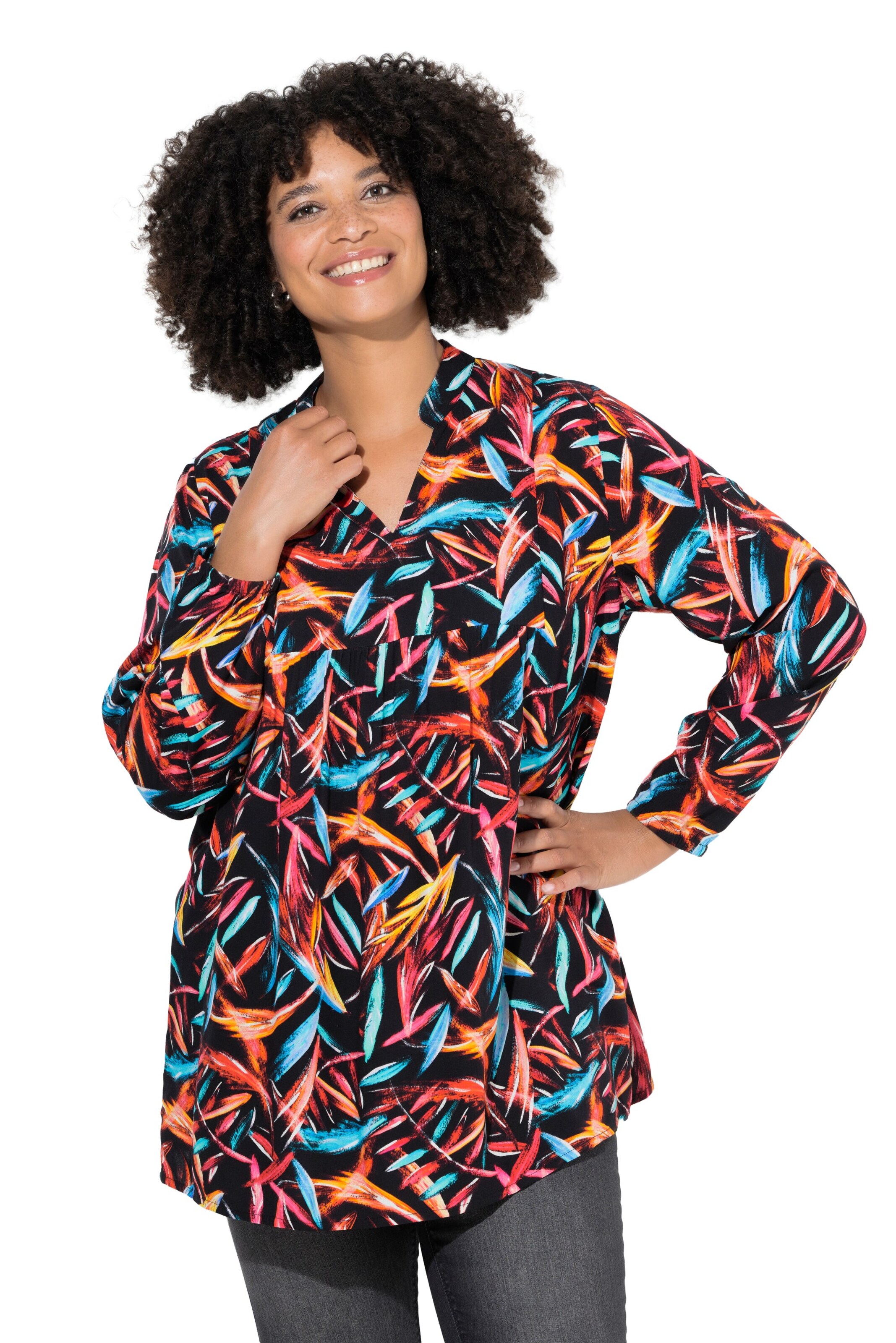 Angel of Style Bluse in Schwarz: Vorderseite