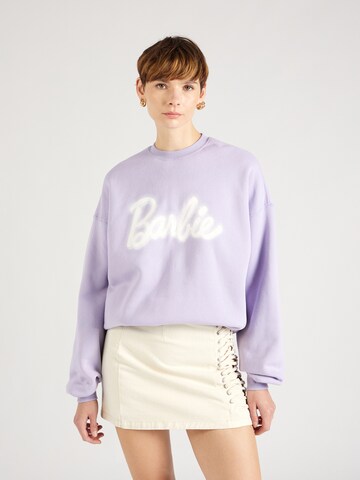 Sweat-shirt 'Barbie' Cotton On en violet : devant