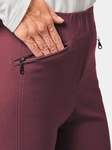 Goldner Slimfit Broek 'Louisa' in Rood