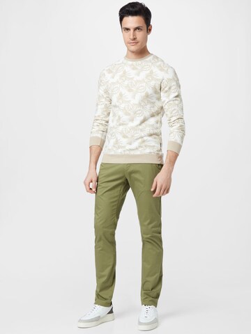 Coupe slim Pantalon chino TOM TAILOR en vert