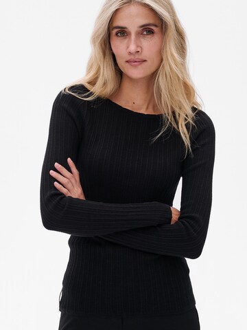 Blue Shadow Sweater in Black: front