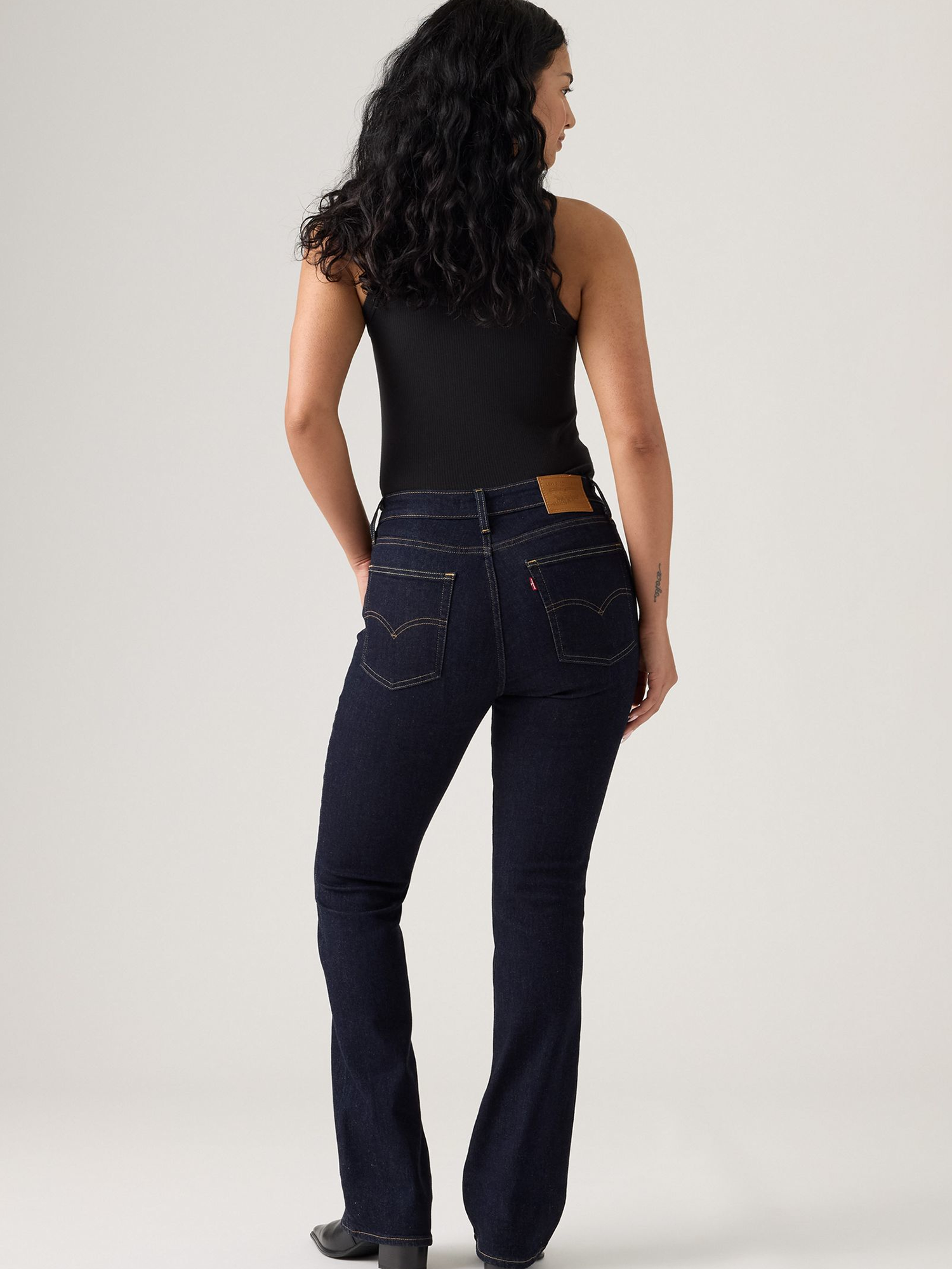 Jeans Bootcut Donna – Vita Alta, Tessuto Elasticizzato Cotone+Poliestere, Per Primavera, Estate, Autunno