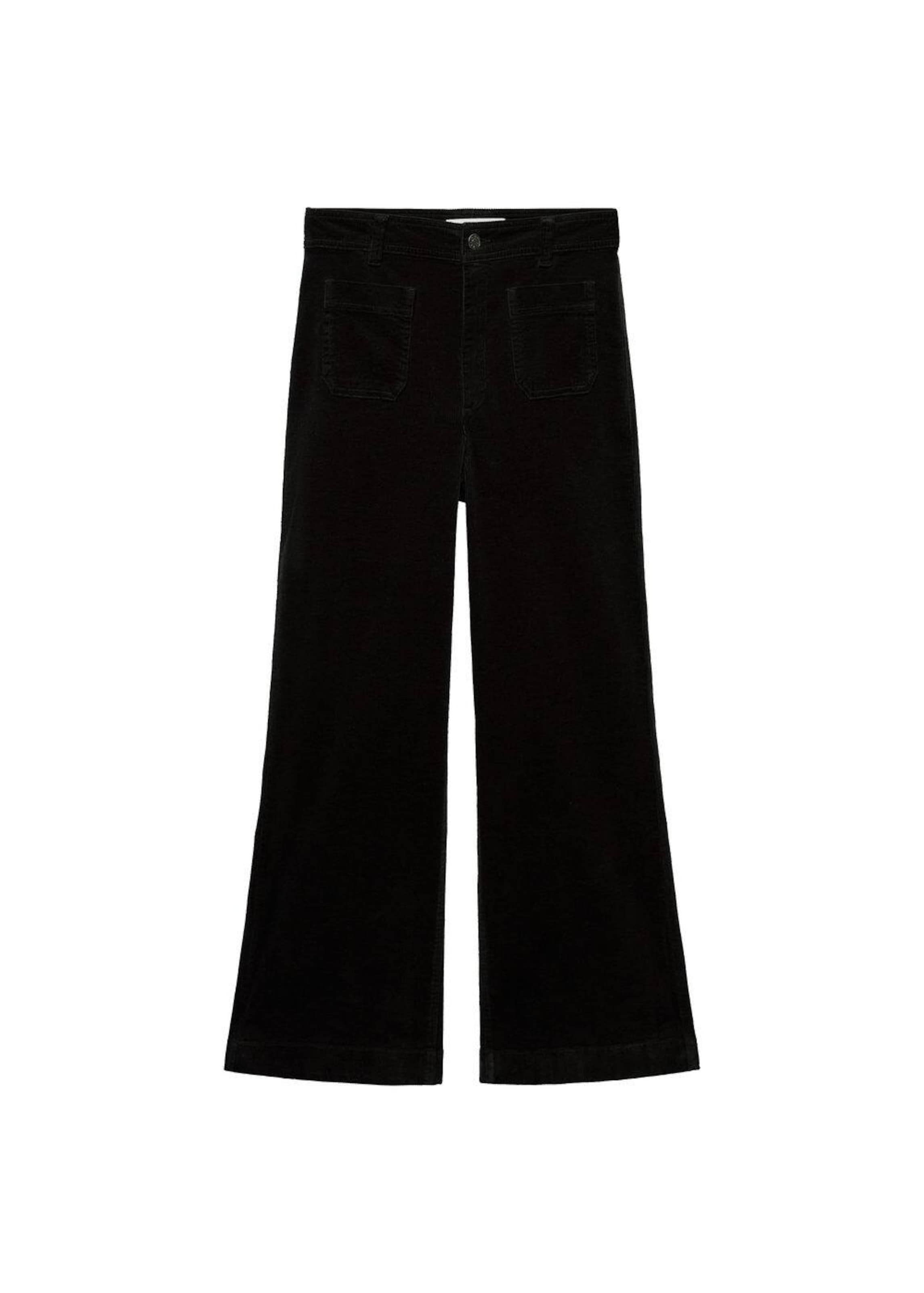 MANGO Voľný strih Džínsy 'Catherip' - Čierna: predná strana