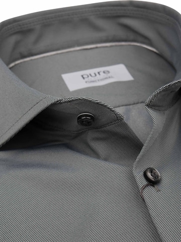 PURE Slim fit Button Up Shirt in Grey