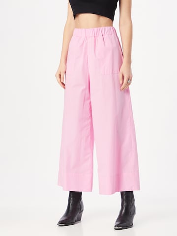 MAX&Co. Wide Leg Bukser 'MASCAGNI' i pink: forside