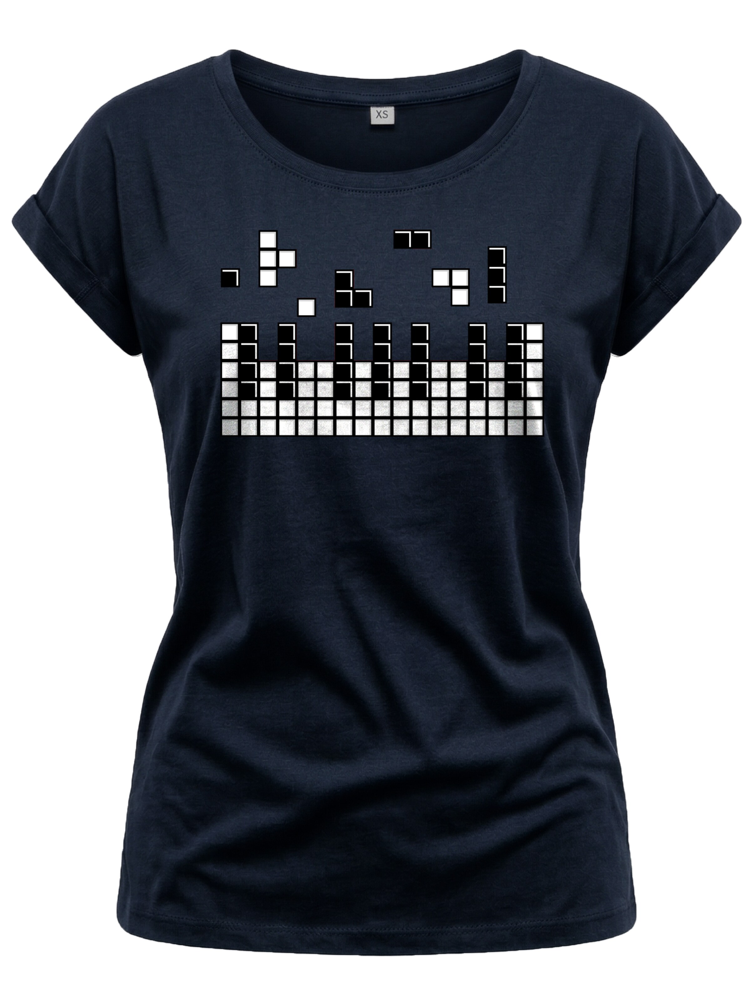 MAKAYA Shirt 'Piano' in Blue: front
