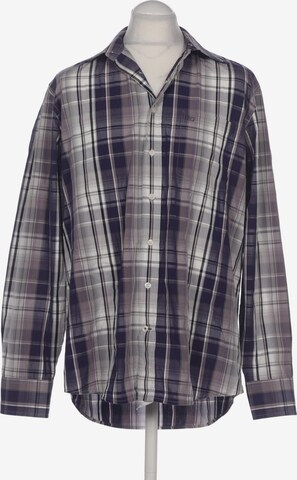 Commander Button Up Shirt in L in Purple: front