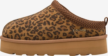 s.Oliver Pantolette in Braun: Vorderseite