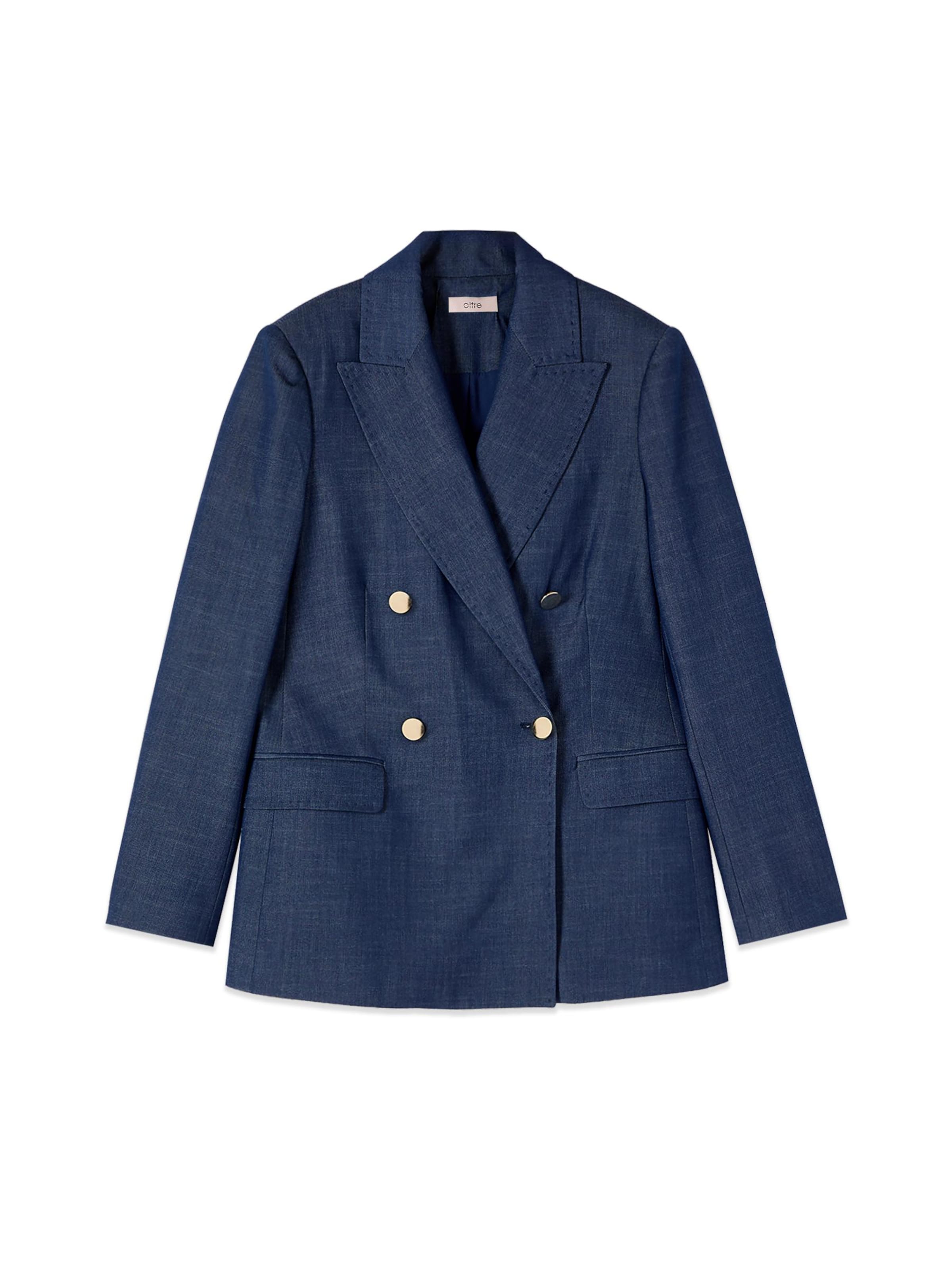 Blazer oltre en bleu : devant