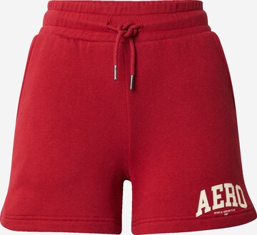 Pantalon AÉROPOSTALE en rouge : devant