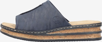 Rieker Muiltjes 'Comfort' in Blauw: voorkant