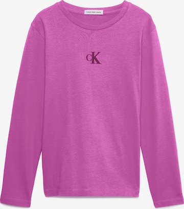 T-Shirt Calvin Klein Jeans en violet : devant