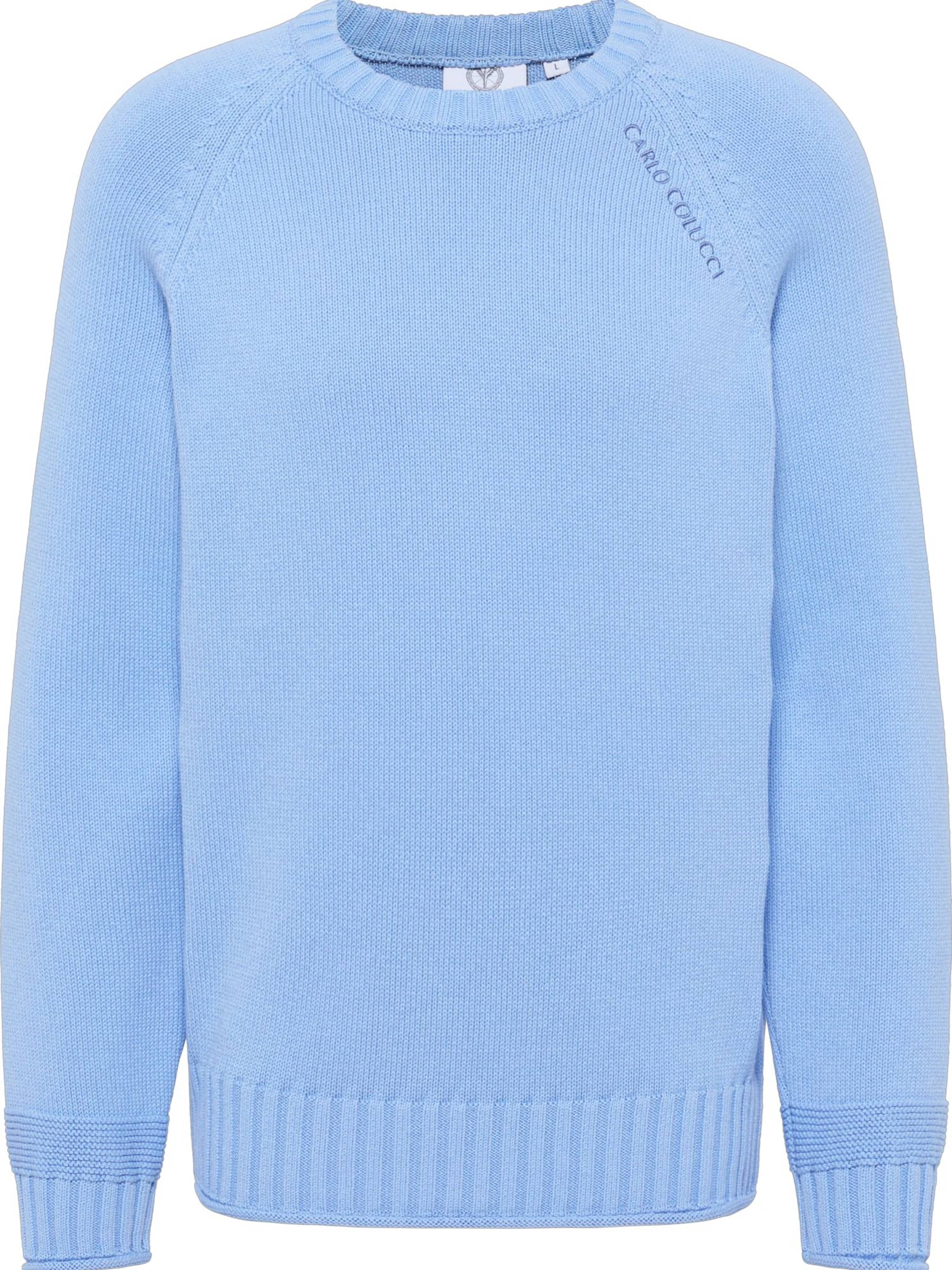 Carlo Colucci Sweater 'Divina' in Blue: front
