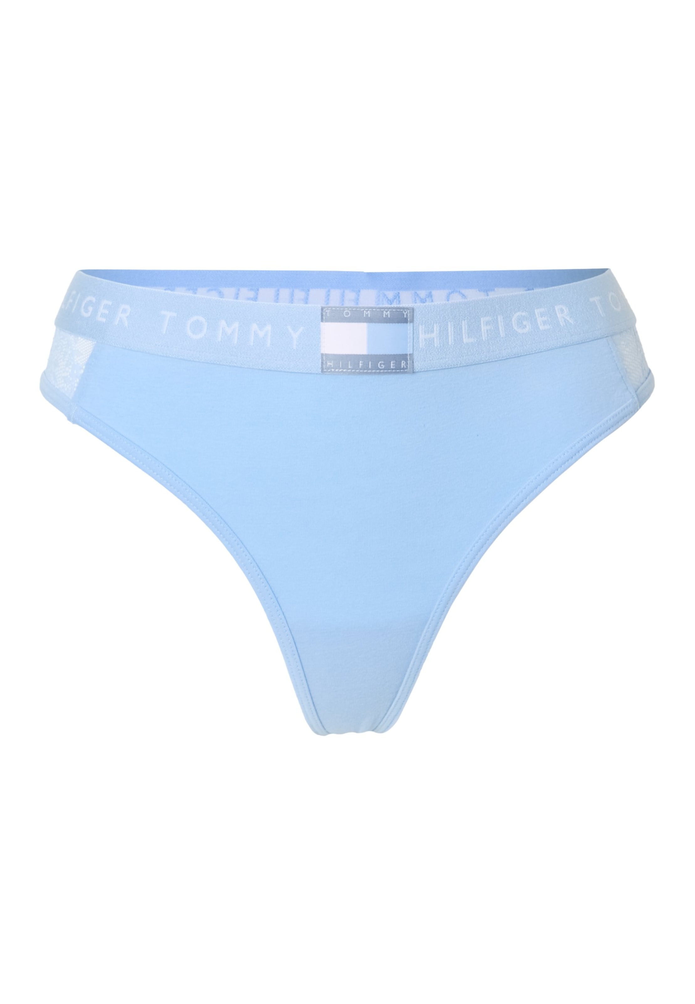 Tommy Hilfiger Underwear Tanga – modrá: přední strana