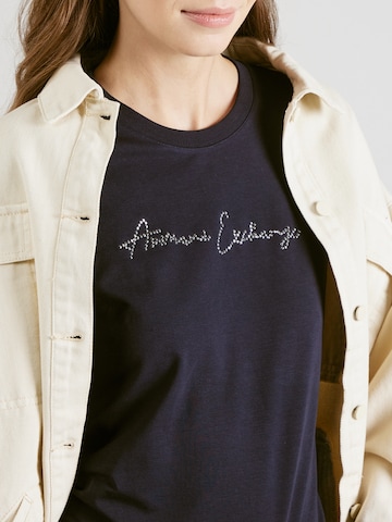 ARMANI EXCHANGE Тениска в синьо