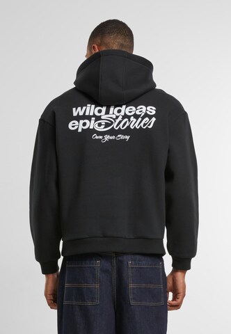 Felpa 'Wild Stories' di MT Upscale in nero