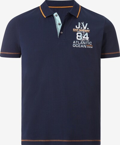 Jan Vanderstorm T-Shirt 'Uffe' en bleu foncé / orange / blanc, Vue avec produit