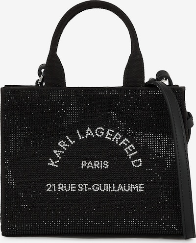 Karl Lagerfeld Käsilaukku 'Rue St-Guillaume' värissä musta / valkoinen, Tuotenäkymä