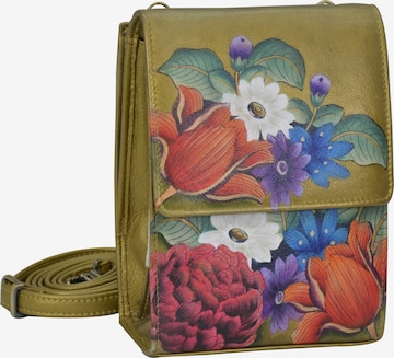ANUSCHKA Umhängetasche Dreamy Floral (Handbemaltes Leder) in Mischfarben: predná strana