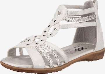 INDIGO Sandals in Silver: front
