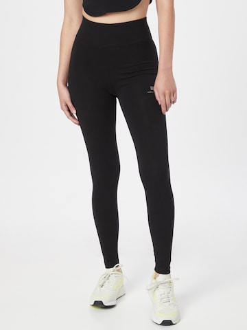 Skinny Leggings ALPHA INDUSTRIES en noir : devant