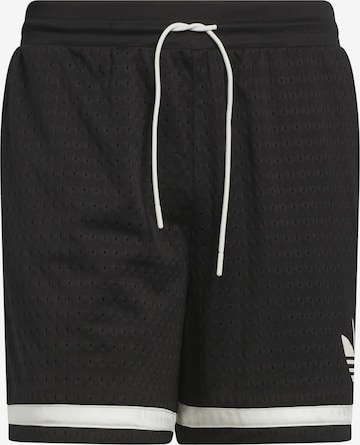 juoda ADIDAS ORIGINALS Laisvas Kelnės 'Originals Basketball': priekis