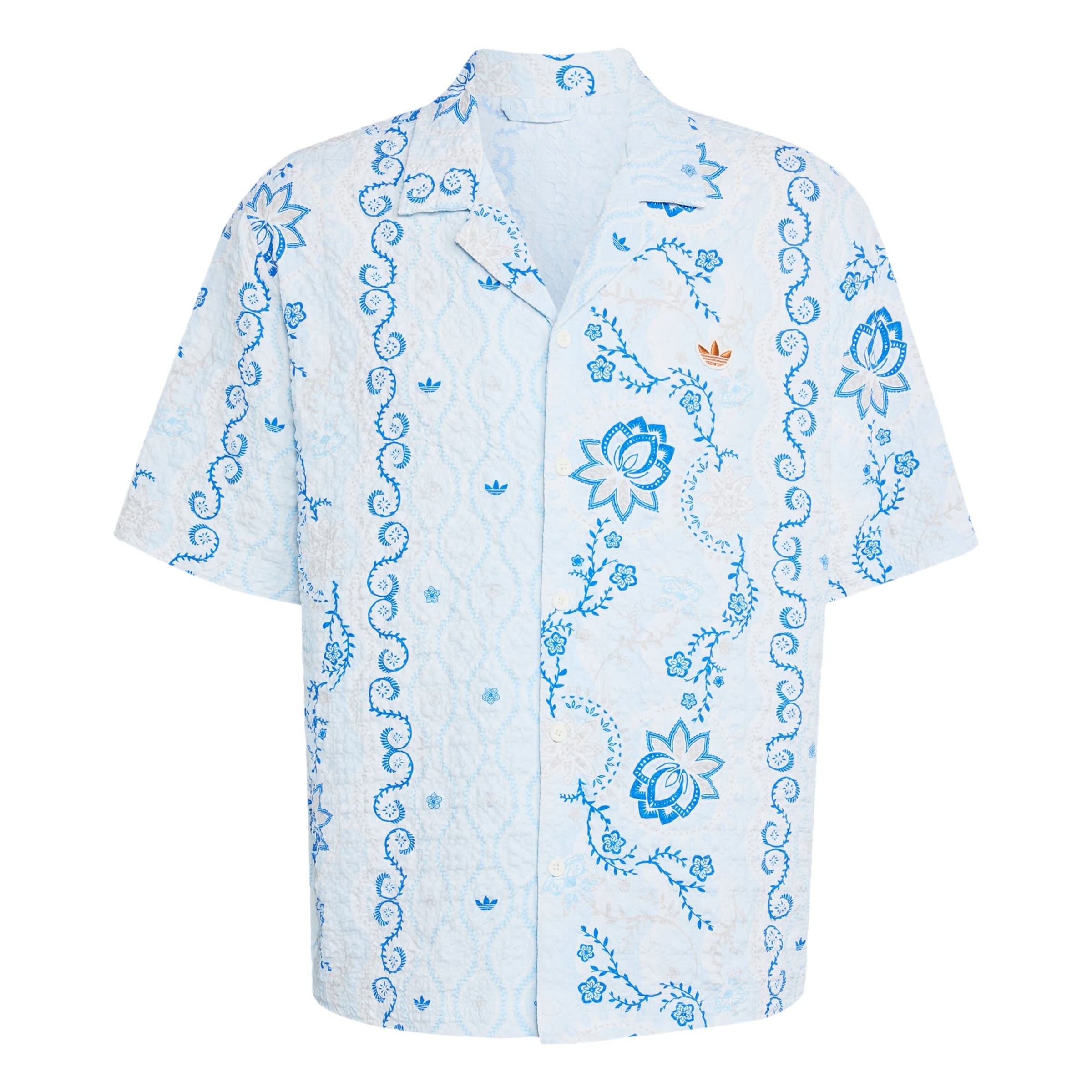 Fit confort Chemise 'Resort' ADIDAS ORIGINALS en bleu : devant